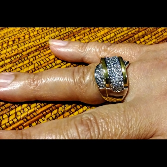 Fine Ring Silver 925 Gold 18K & Cubic Zirconia - 8